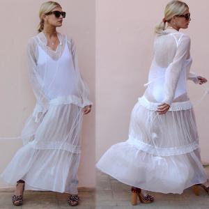 China Clothing Fashion Women See-Through Sexy Beach Cover Up Dresses supplier