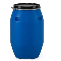 China Blue Recycled Open Head Plastic Drum 125L Round Chemical Packing on sale
