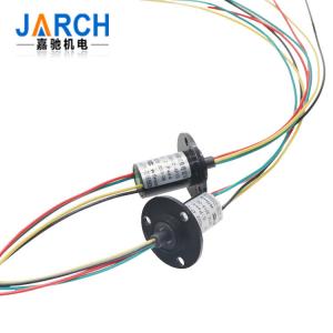 China 12.4mm Miniature 6 Wires Capsule Slip Ring Definition for Electrical Test Equipment supplier