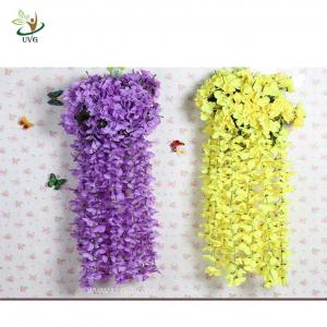 UVG Artificial Flower Arrangements Christmas Wreath Plastic Wisteria Blossom for Party