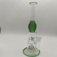China Clear 14mm Glass Recycler Bong Recycled Hookah Tobacco Pipe on sale