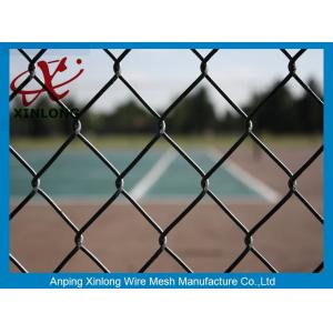 China Beautiful Black Chain Link Fencing , Fence Chain Link For Basket Playground supplier
