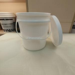 White Black 10L Round Plastic Bucket PP Material With Seal Lid