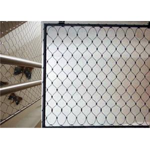 High Strength Balcony Safety Net , Stainless Steel X Tend Mesh For Handrail
