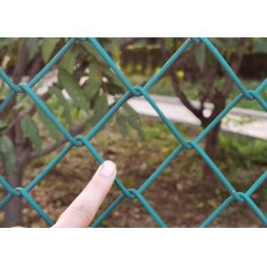 China Cerco do fio da corrente do ciclone do comprimento do diâmetro 2.8mm Diamond Mesh Wire Fence 15m supplier