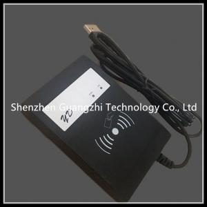 Black Rfid Card Reader 13.56mhz Long Range , Contactless Card Reader With Buzzer