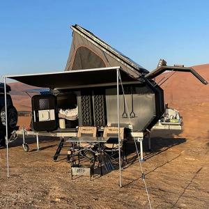 Customised Color Truck Camper Trailers Pop Up Tent Trailer With Rear Kitchen System