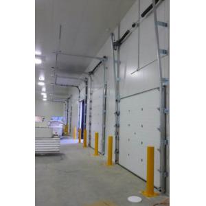 White Insulated Sectional Overhead Doors With Double-Skinned Construction Remote Control