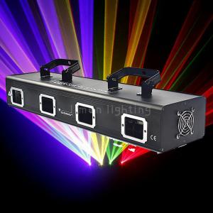 China Small Power 4 Lens Four Head RGBY Multi Color Beam DJ KTV Laser Light Projector supplier