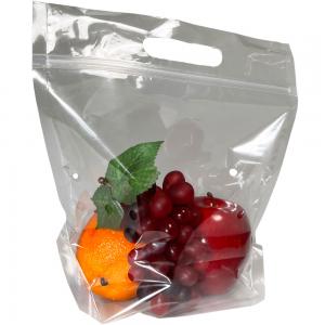 Zip Lock Plastic Printed Ziplockk Bags With Logo Fruit Stand Up Pouch With Handle