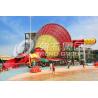China Funny Giant Fiberglass Water Slides , Super Tornado Water Slide 720rider/H Capicity wholesale