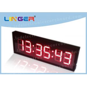 China Double Sides LED Countdown Timer For Different Sports Game 88 / 88 / 88 Format supplier