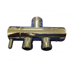 1/2”x1/2"x3/4" Three Way Chrome-Plated Shower Faucet Diverter ,Commercial Plumbing Products