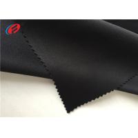 China Polyester Spandex Weft Knitted Fabric Plain Dyeing Scuba Knitted Air Layer Fabric on sale