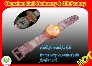 Innovative flashlight Logo toy promotional watch for kids 55*50*60cm