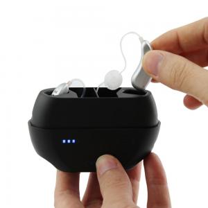 Black Grey Digital Hearing Aids OEM Sound Amplifier For Hearing Impaired