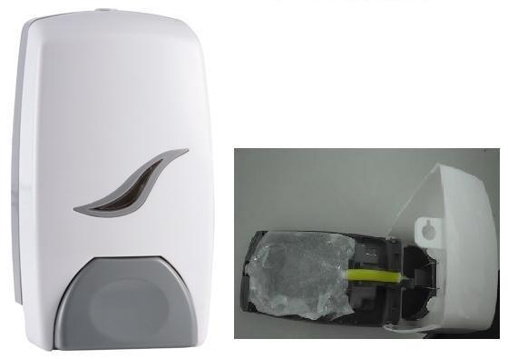 Customized Logo Manual Hand Soap Dispenser Wall Mounted With Disposable Pouch