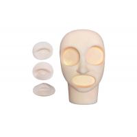 China 5D Reusable Mannequin Head Permanent Makeup Tattoo Practice Skin on sale