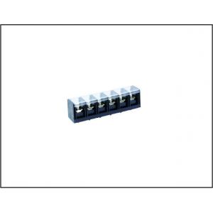 China 75A / 600V Brass Din Rail Mounted Connectors  M4 Screw 16.00mm Pitch PBT / UL94-V0 supplier