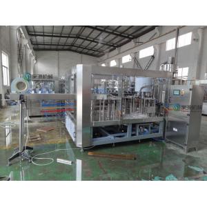 China 3 in 1 Carbonated Drink Filling Machine , Aseptic Soda Water Bottling Plant supplier