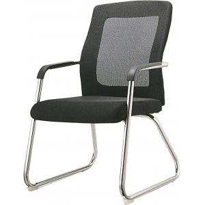 China Stacking Metal And Leather Office Chair , Home Office Chairs Without Wheels supplier