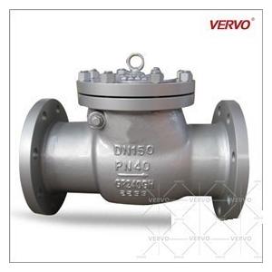 China 6 Inch PN40 Check Valve Swing Type DN150 GP240GH Flanged Wcb Full Bore supplier