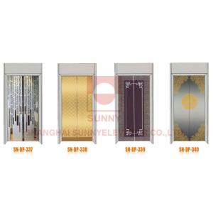 Mirror / Irregular Grain / Etching Elevator Door , Elevator Door Panel