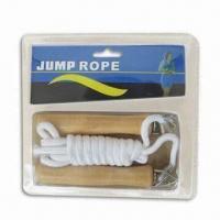 2.1m Jumping/Skipping Rope with Plastic Handle, Made of PVC, Customized Logos are Accepted