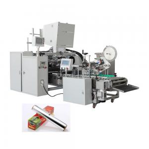 4.5kw Aluminum Foil Automatic Rewinding Machine With Automatic labeling Tinfoil Bbq Paper Rewinder