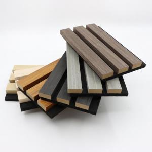 Polyester Fiber Wpc Acoustic Wall Panels Ecofriendly Wood Veneer