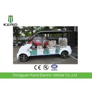 China Fashion Style White DC Motor 4kW Electric Shuttle Bus Max Loading 8 Passengers supplier