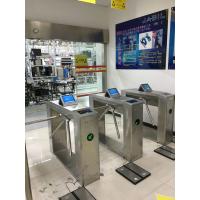 China Indoor Access Control Turnstile With Card Reader Stainless Steel Security Gate on sale