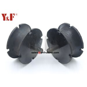 China Sturdy Small Rubber Bobbin Mounts Anti Vibration Smooth Surface wholesale