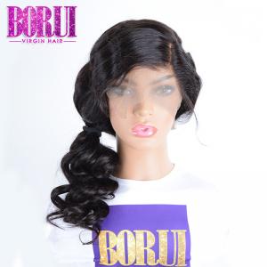 180% Density Loose Deep Wave Lace Front Wig Brazilian Human Hair Swiss Lace