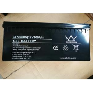 China Lead Acid 12 Volt Gel Cell Battery , Solar Power 200ah Gel Battery supplier