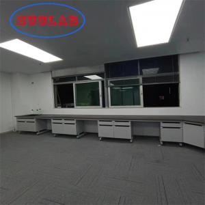 Wood Lab Furniture Materials with Chemical Resistant Laminate Multiple Cabinets C Frame
