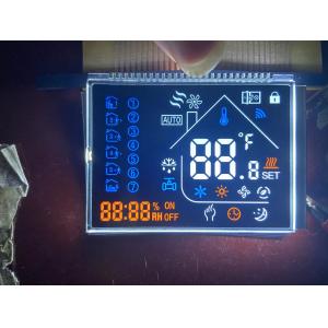 Custom Negative 12 O Clock VA LCD Display Transmissive Digit Graphic Lcd Glass Va Panel For Thermostat
