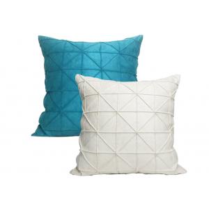Handmade Velvet Throw Pillows , Portable Triangle Decorative Pillows For Couch