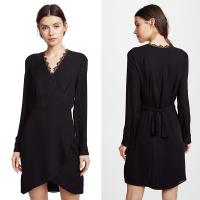 China V Neck Long Sleeve Lady Dress New Design on sale