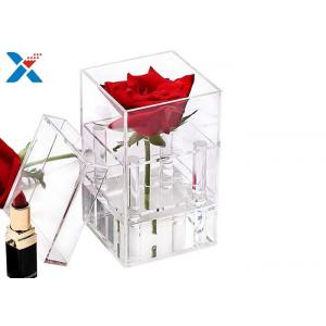 Waterproof Acrylic Planter Box , Gifts Clear Acrylic Storage Boxes With Lid