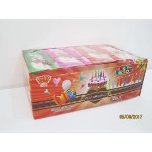 China Happy Birthday Candle Marshmallow Candy / 11g /4 Pcs In One Bag Twist Cotton Candy supplier