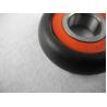 China Black Fiberglass filled Nylon Parts , ylon Injection Moulded Ball bearing Wheel wholesale