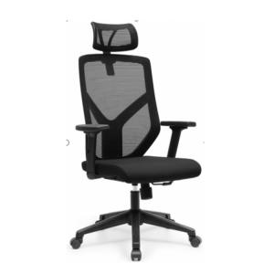 Detachable Headrest Fabric Swivel Desk Chair 200-250kg Load