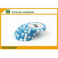 China Light Blue Clay Crown Poker Chips Casino Standard Game Poker Chips on sale