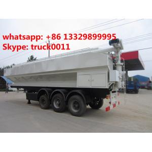 50cbm poultry animal feed tank trailer for sale, CLW best price 25ton animal feed transported tank trailer for sale