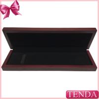 Glossy Vanishing Lacquer Coated Painting Jewellery Wooden Bracelet Boxes with Elastic Band