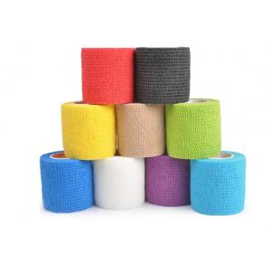 5cm * 5cm Cotton Self Adhesive Elastic Bandage For Handle Grip Tube