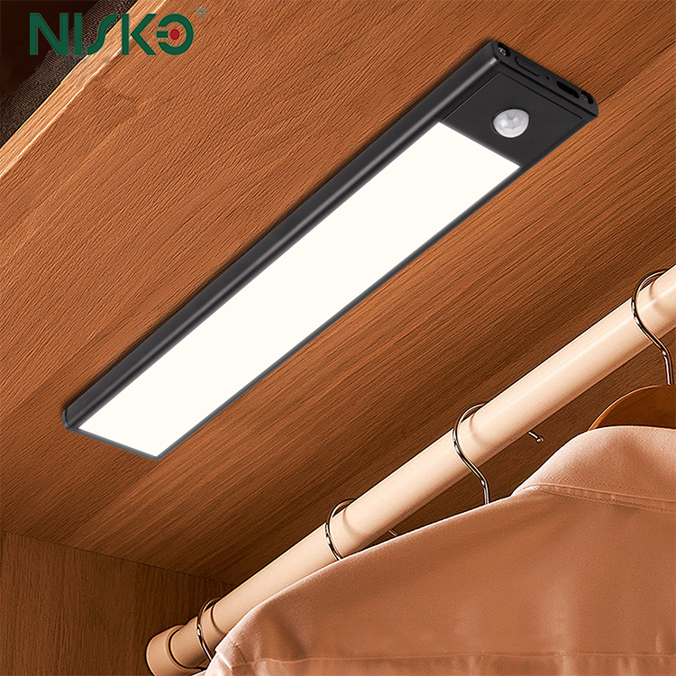 China Ultra-Thin Rechargeable LED Night Light Motion Sensor Control Magnetic Wardrobe Lighting
 wholesale