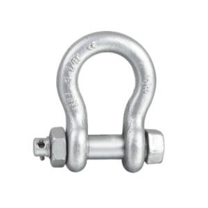 China Marine Hardwares 10mm Screw Pin Anchor Bow Shape D Shackles Steel Wire Rope Lifting supplier