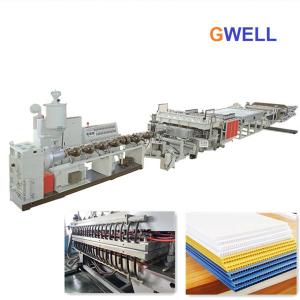 China PE Hollow Board Making Machine PE Polycarbonate Sheet Manufacturing Machine Plant Hollow Profile Extrusion supplier